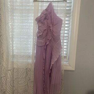 Asymmetrical Lavender Dress
